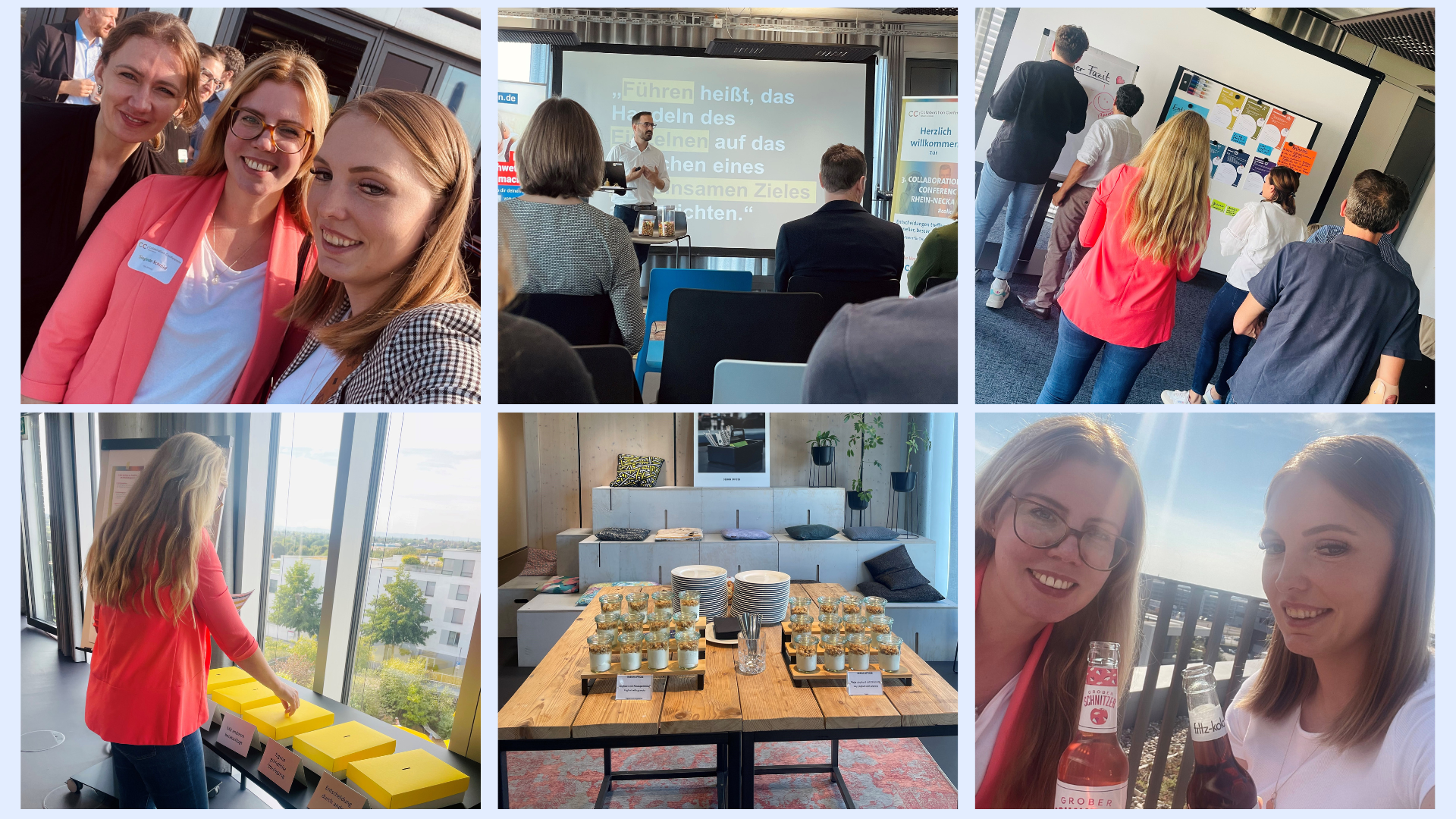 Eine Collage von der 3. Collaboration Conference in Heidelberg am 28.09.2023.