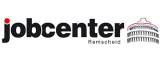 Logo of Jobcenter Remscheid featuring the name and an architectural illustration.