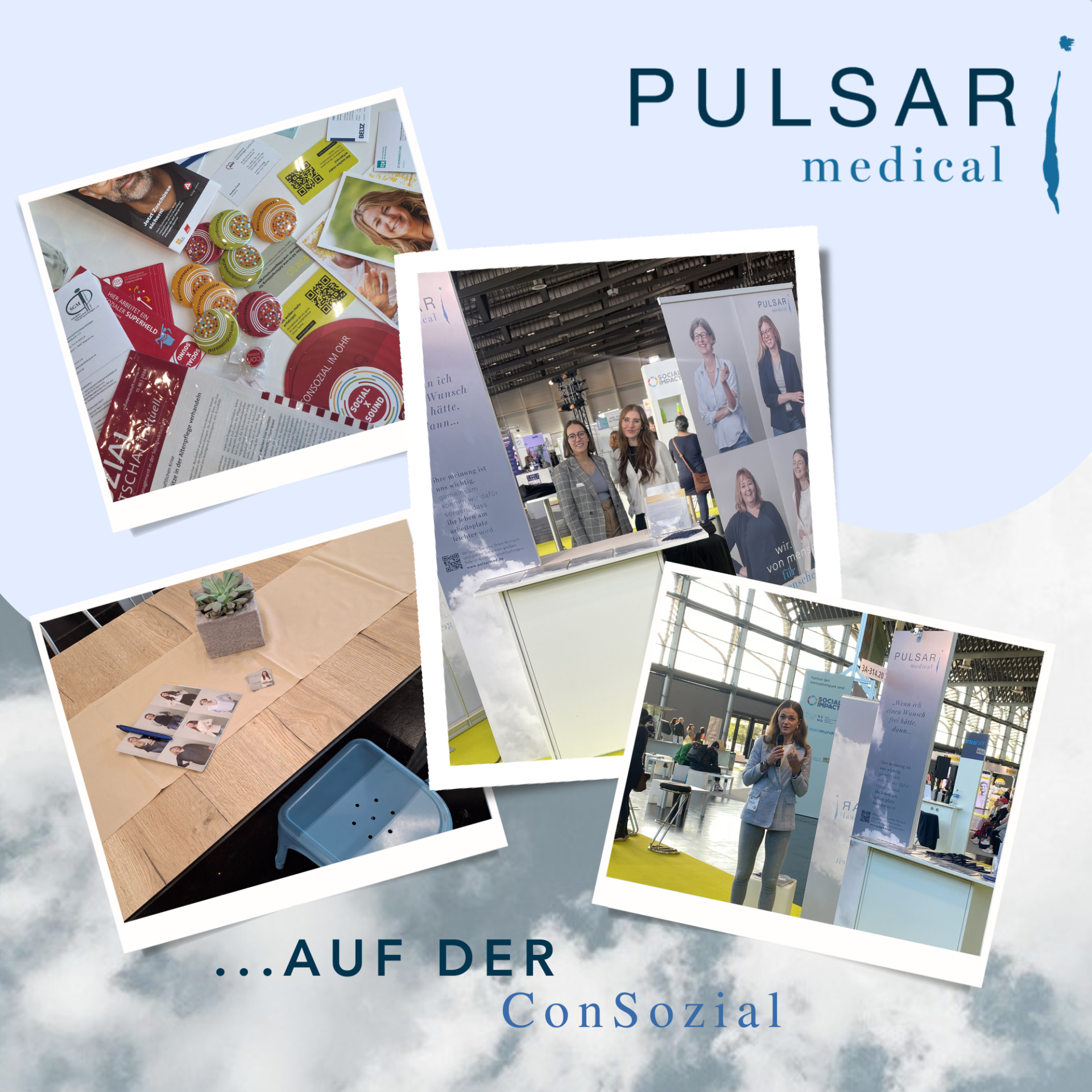 Collage zeigt vier Bilder von der ConSozial