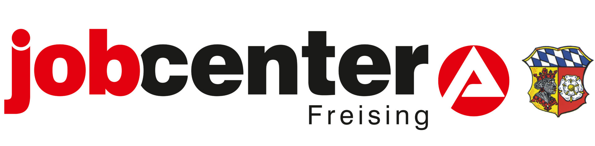Logo of Jobcenter Freising featuring the word 'jobcenter' and a coat of arms.